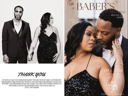 Custom Wedding Magazine / Birthday Invitation / Event Program