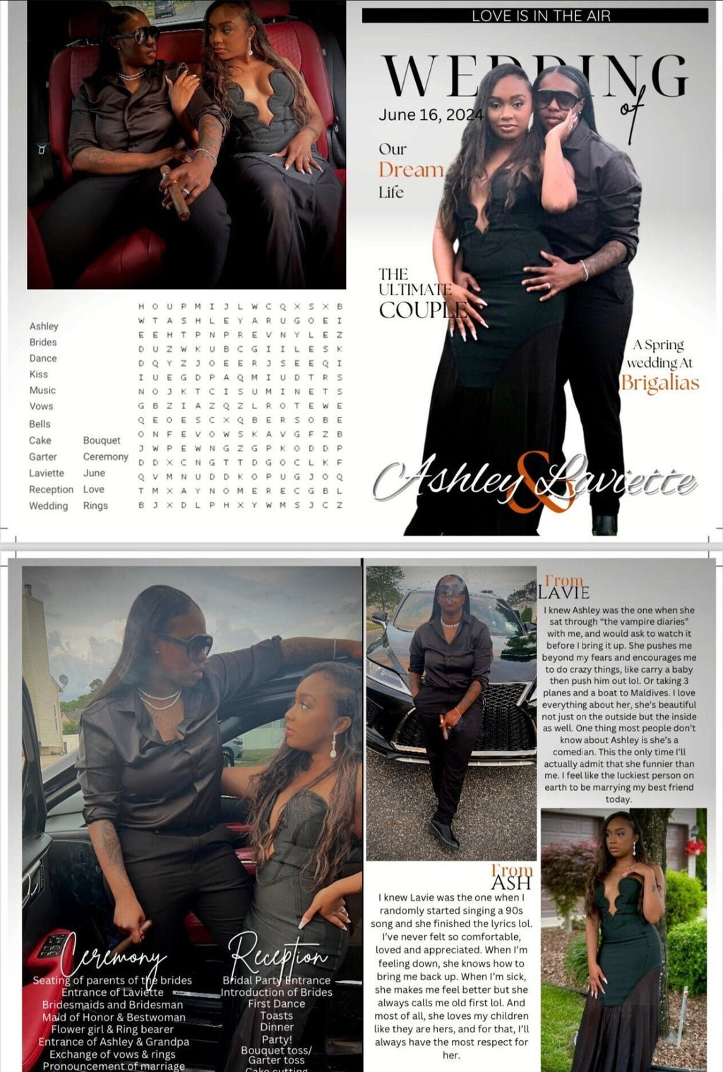 Custom Wedding Magazine / Birthday Invitation / Event Program