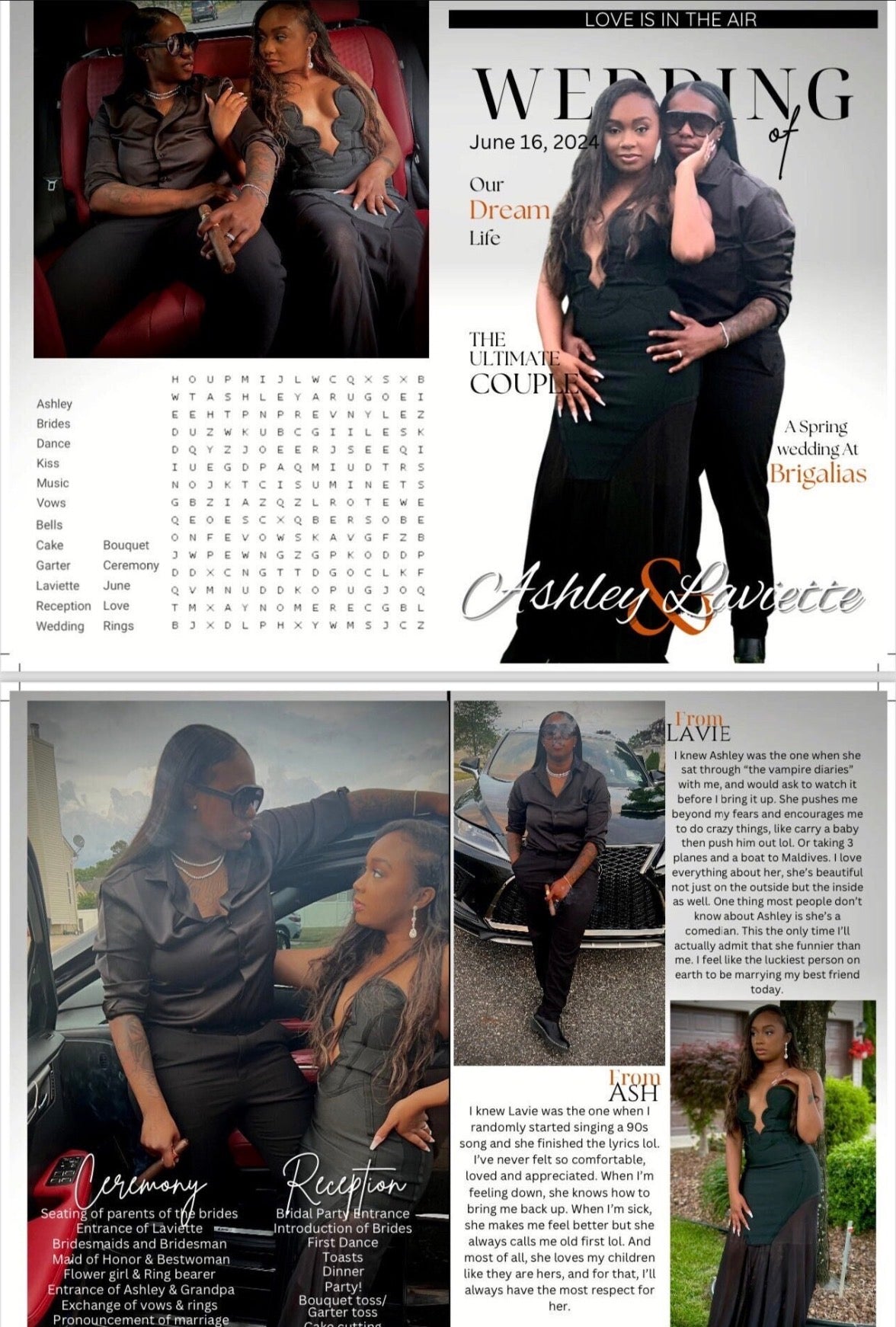 Custom Wedding Magazine / Birthday Invitation / Event Program