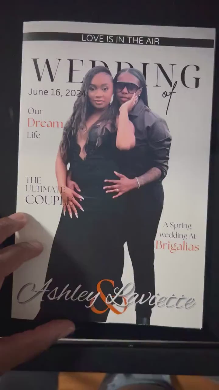 Custom Wedding Magazine / Birthday Invitation / Event Program
